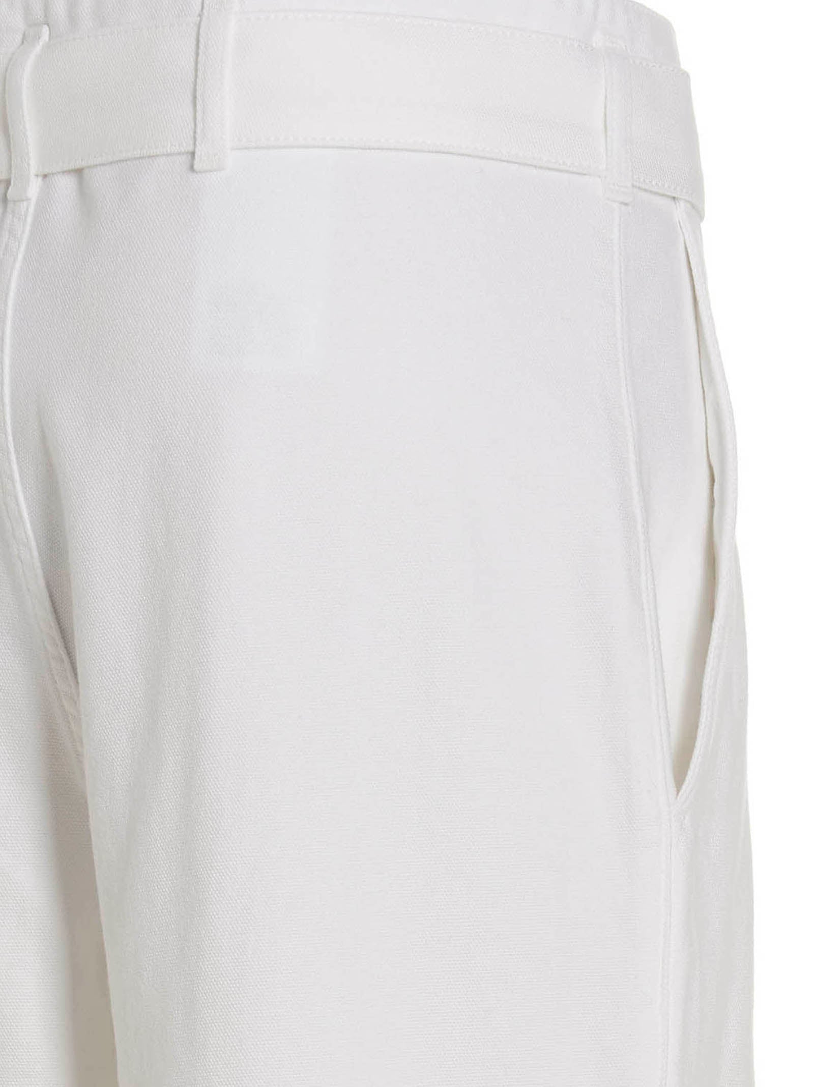 Philosophy Belted Jeans — White Maternity Jeans