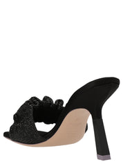 Sebastian Cher Satin Mules - Black Sandals 9.5 cm
