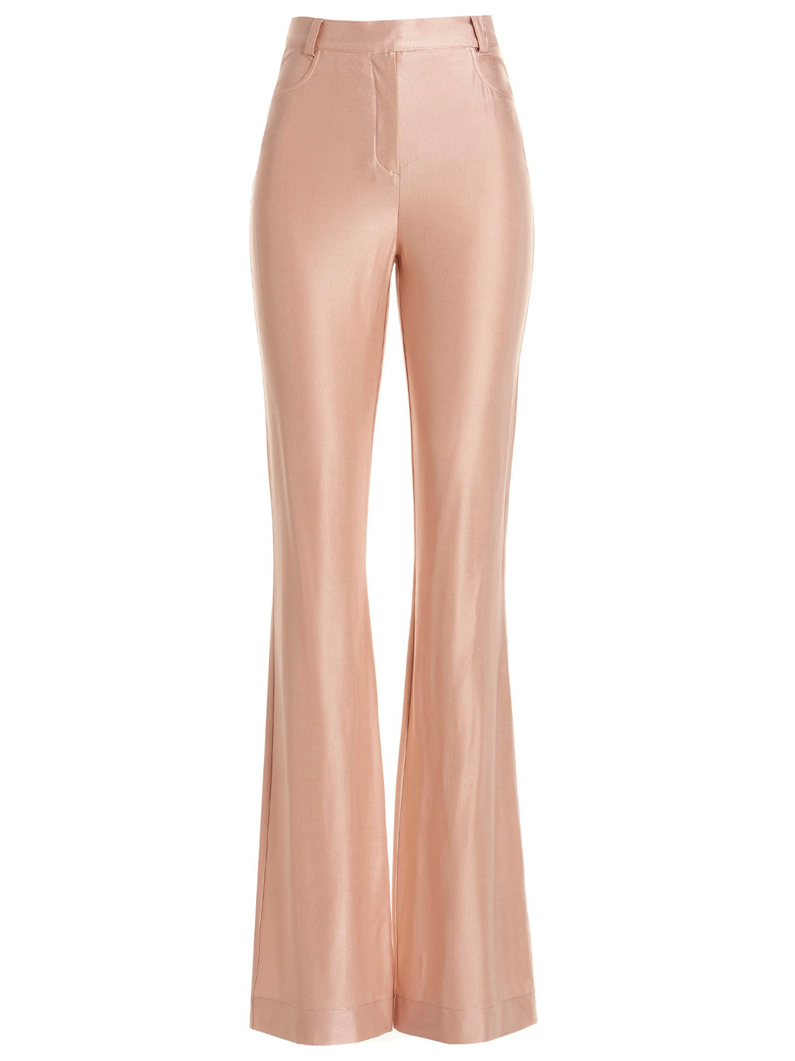 Alexandre Vauthier Pink Shiny Stretch Trousers