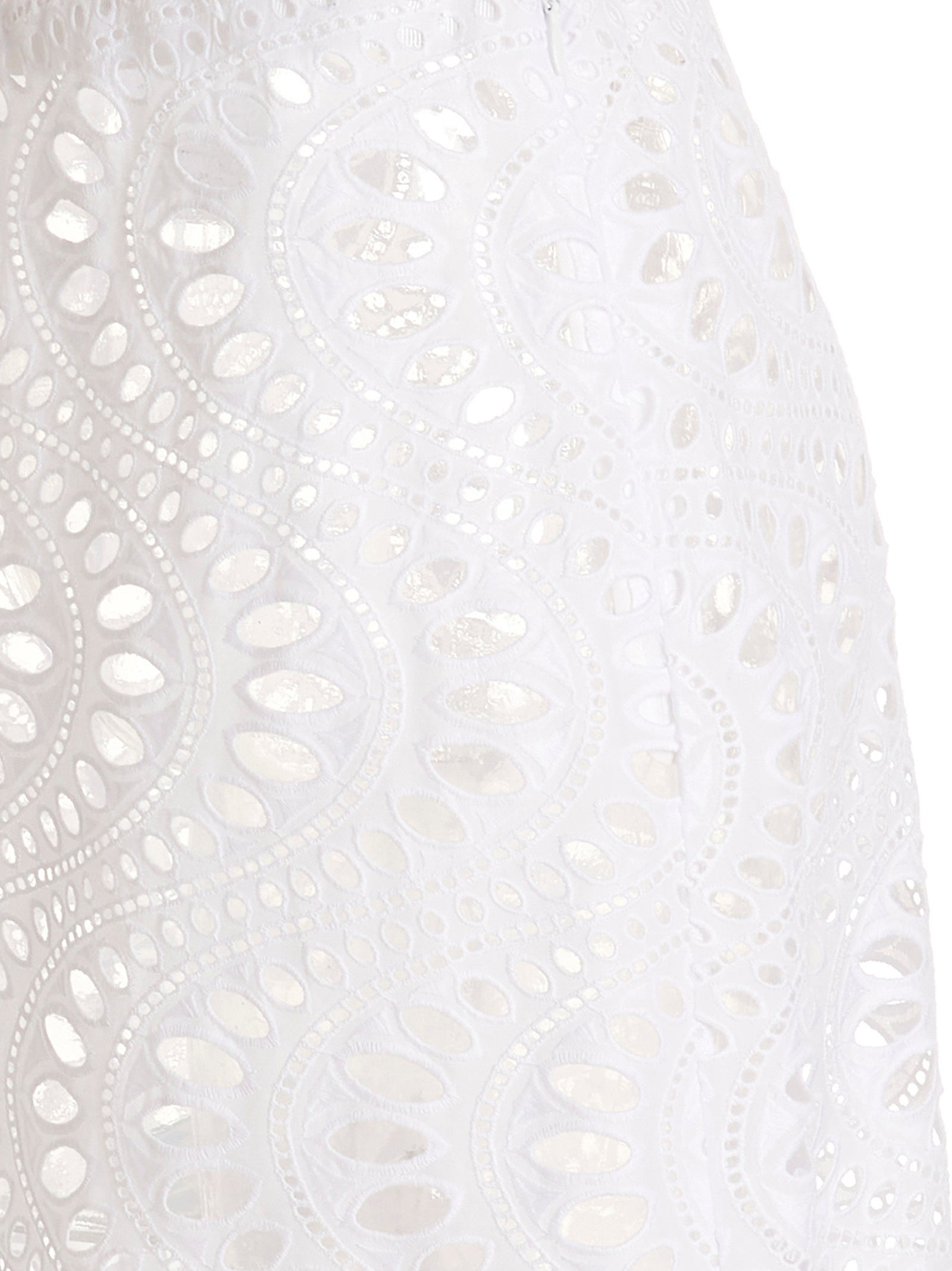 Giambattista Valli White Macramè Skirt - Long Gonna