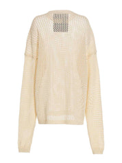 Ramael Bio Cable Dress — White Cotton Oversize Fit