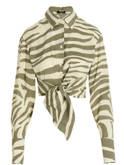 Balmain Zebra Shirt — Women's Viscose Shirt, From €590