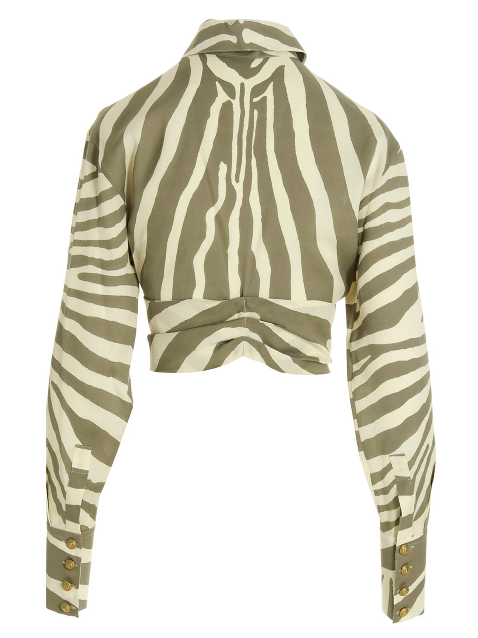 Balmain Zebra Shirt — Women's Viscose Shirt, From €590