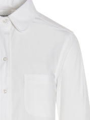Thom Browne Open Back Shirt — White Cotton Shirt