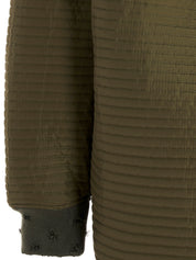 Khrisjoy Quilted Stripes Down Jacket — Men's Green