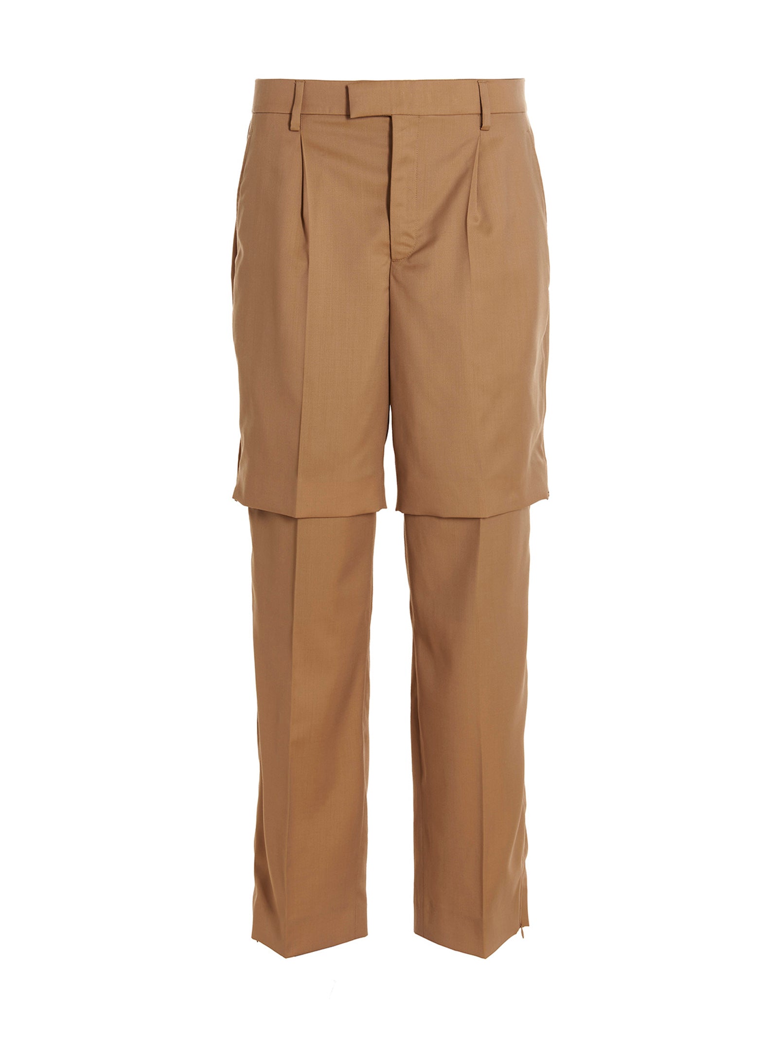 Vtmnts Tailored Trousers — Beige Virgin Wool | Vtmnts
