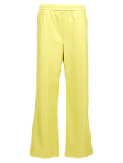 Nanushka Lorca Trousers — Yellow Vegan Leather Pants