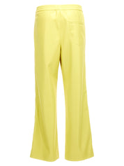 Nanushka Lorca Trousers — Yellow Vegan Leather Pants