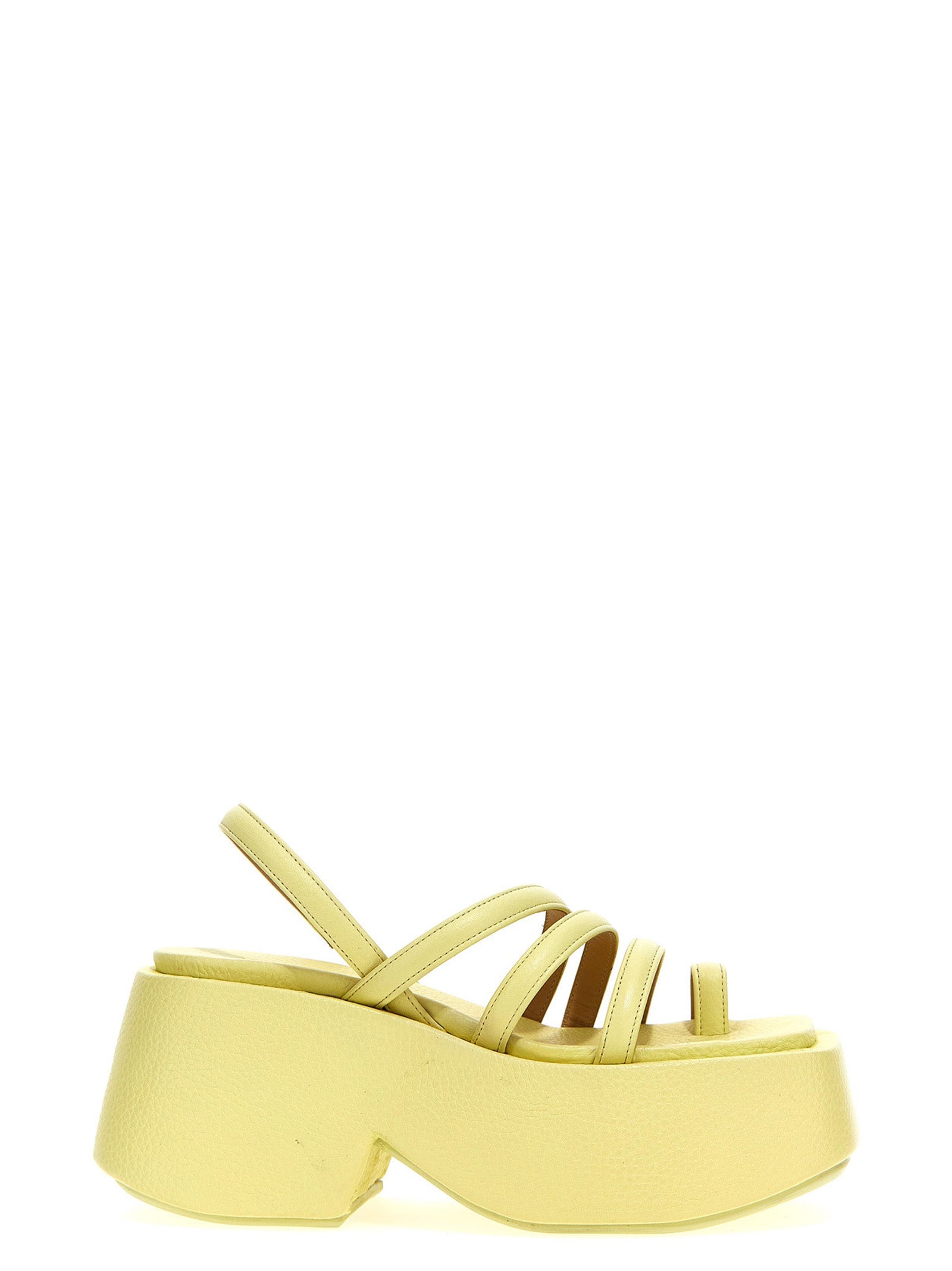 Marsèll Sandalo Zeppo Platform Sandals — Yellow