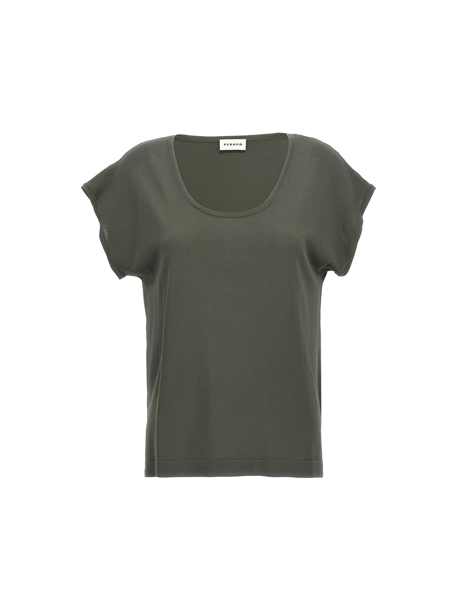 P.a.r.o.s.h. Roux T-shirt — Green Oversize Topwear