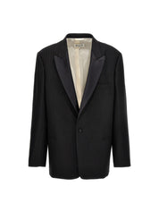 Maison Margiela Striped Single Breast Blazer Jacket
