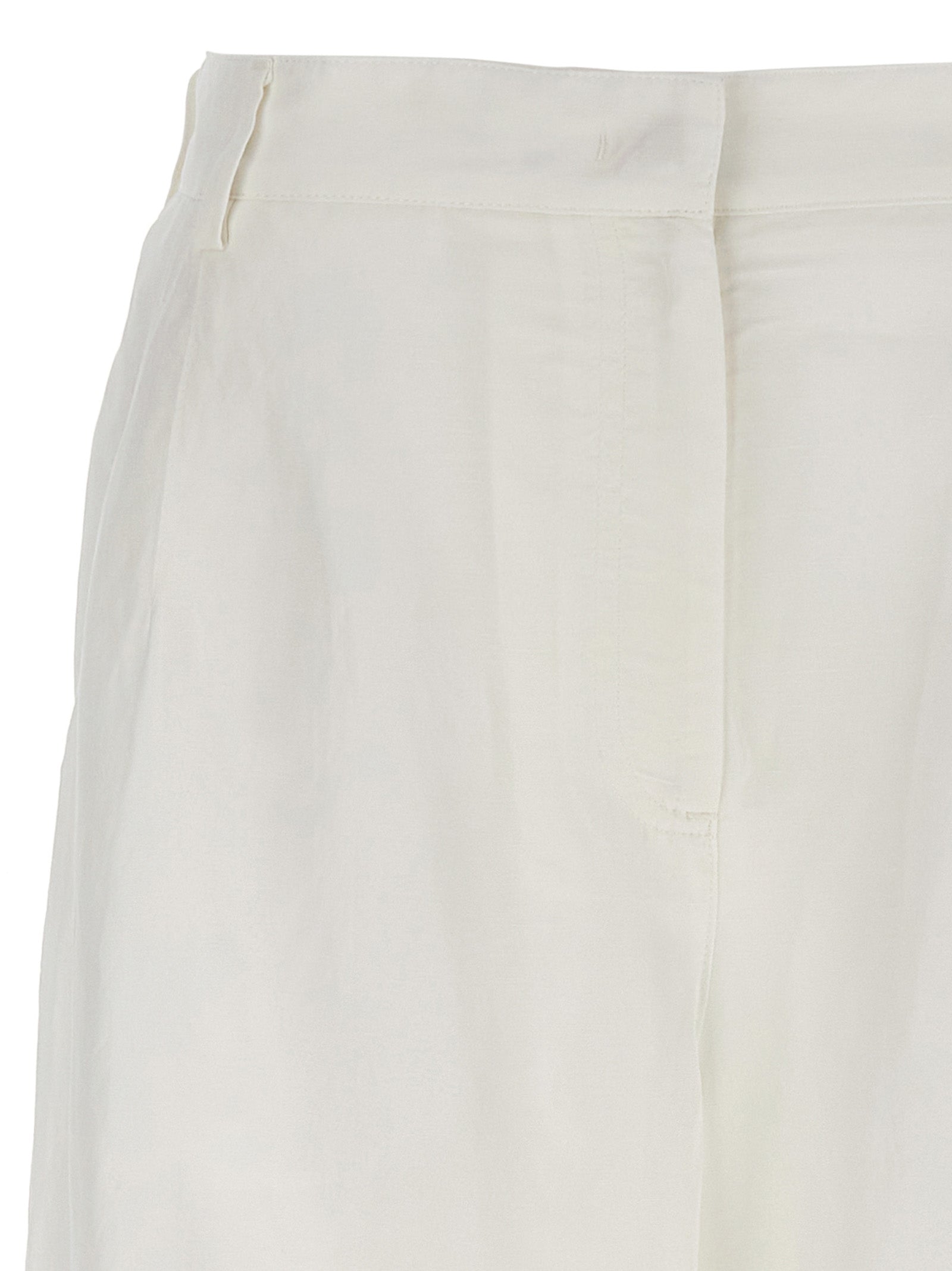 Msgm Carrot Pants for Women — White Trousers