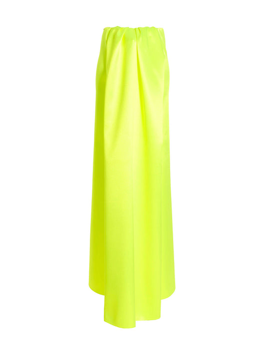 Sportmax Adua Skirt — Yellow Satin Maxi Skirt
