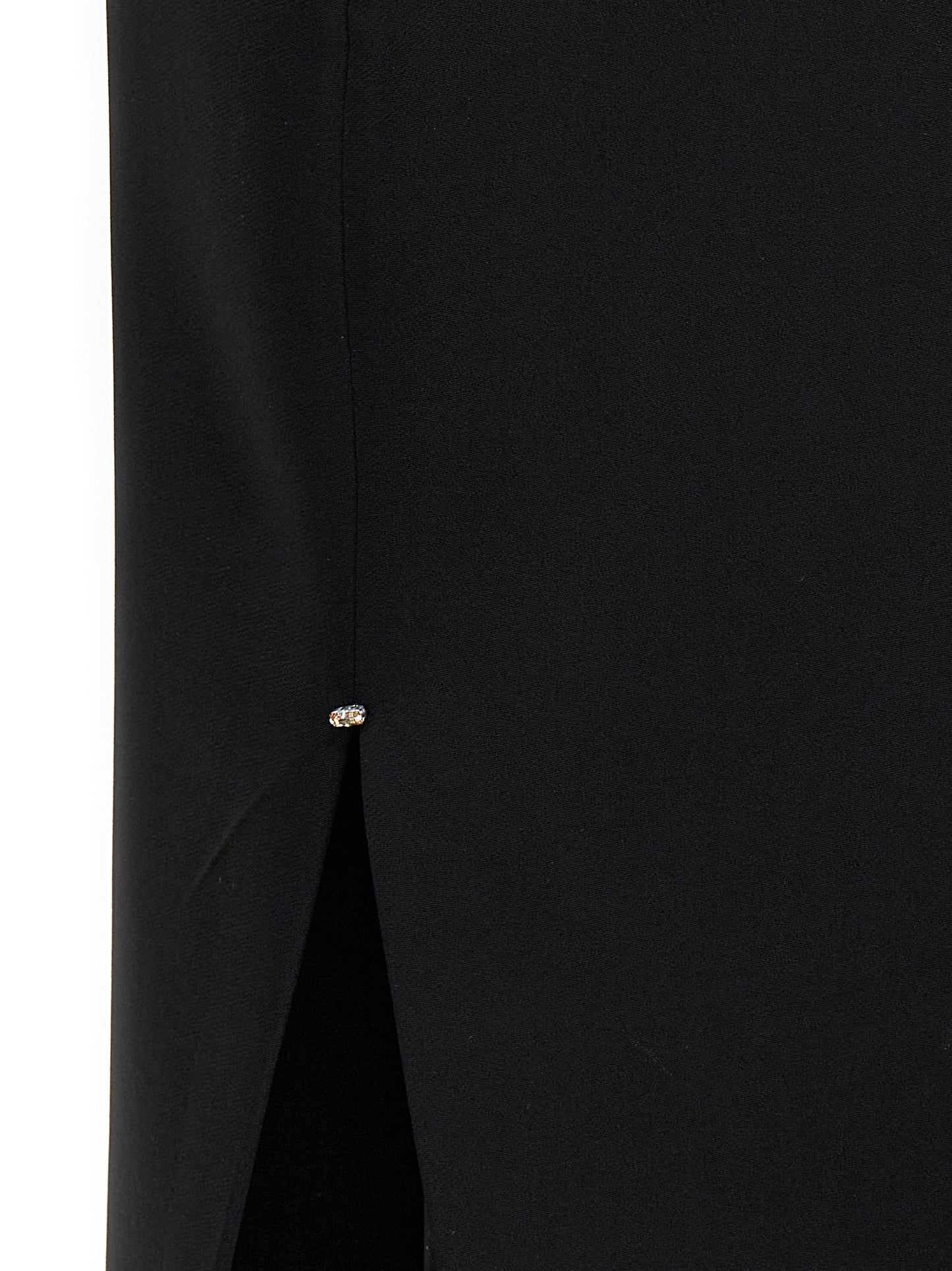 Sportmax Molise One-Shoulder Skirt Dress — Black