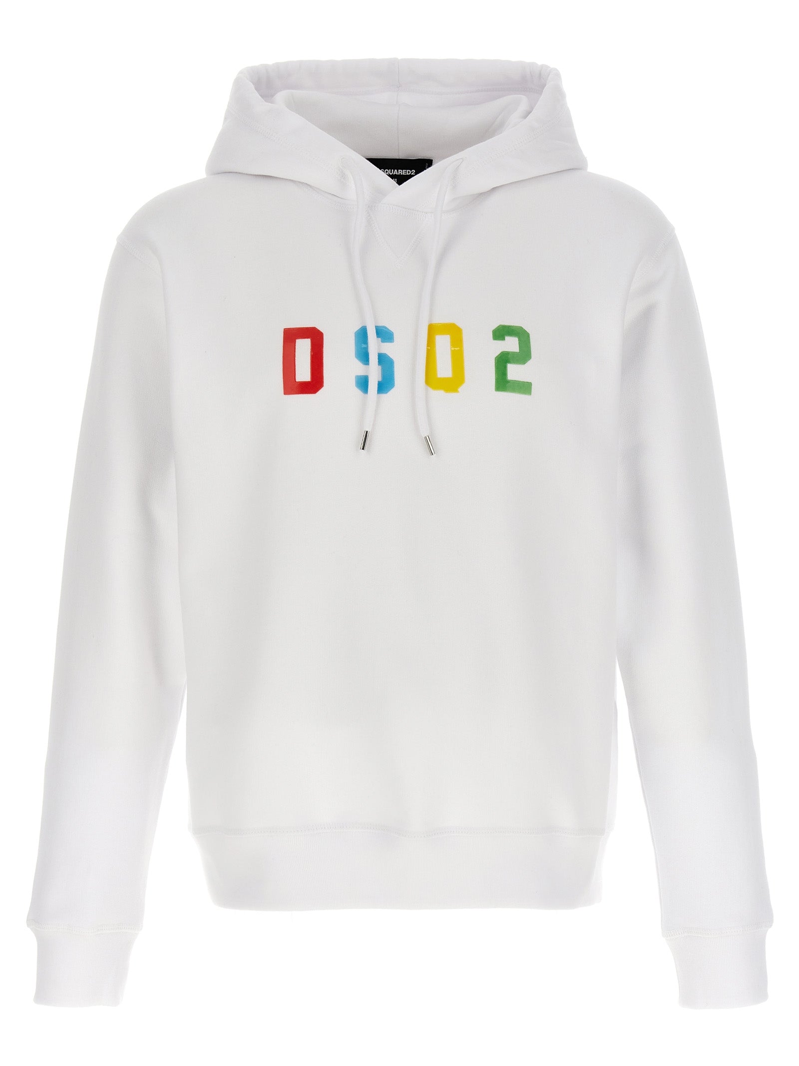 Dsquared2 Cool Fit Hoodie for Men — White Cotton
