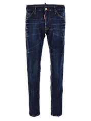 Dsquared2 Jeans Cool Guy — Men's Blue Stretch Jeans