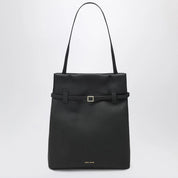 Manu Atelier Tote Du Jour tote bag in black calfskin