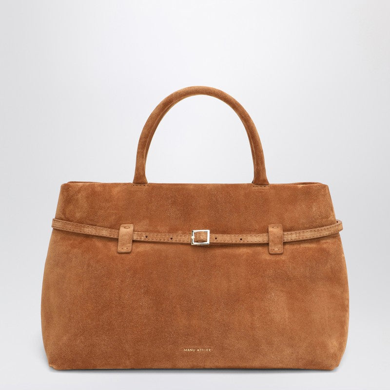 Sac Manu Atelier Le Cambon 35 Camel en daim