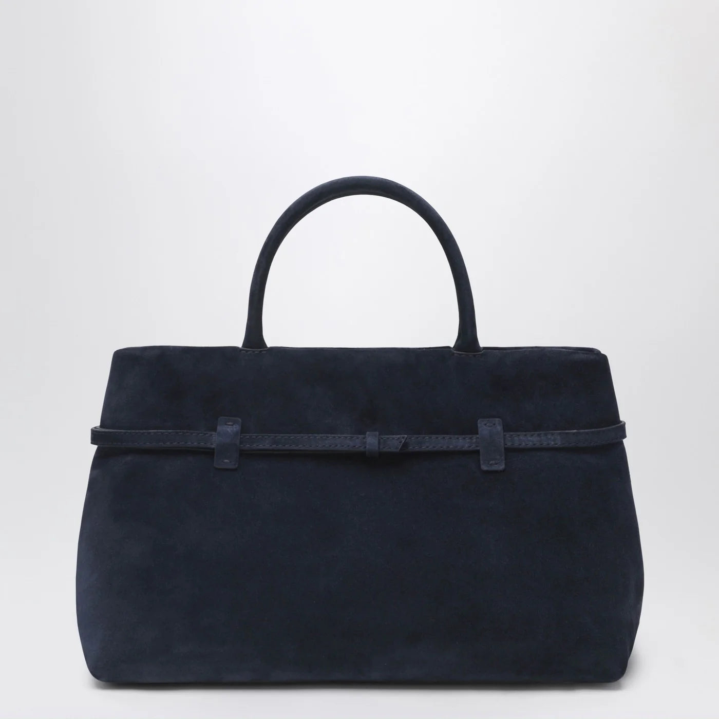 Manu Atelier Le Cambon 35 dark blue suede bag