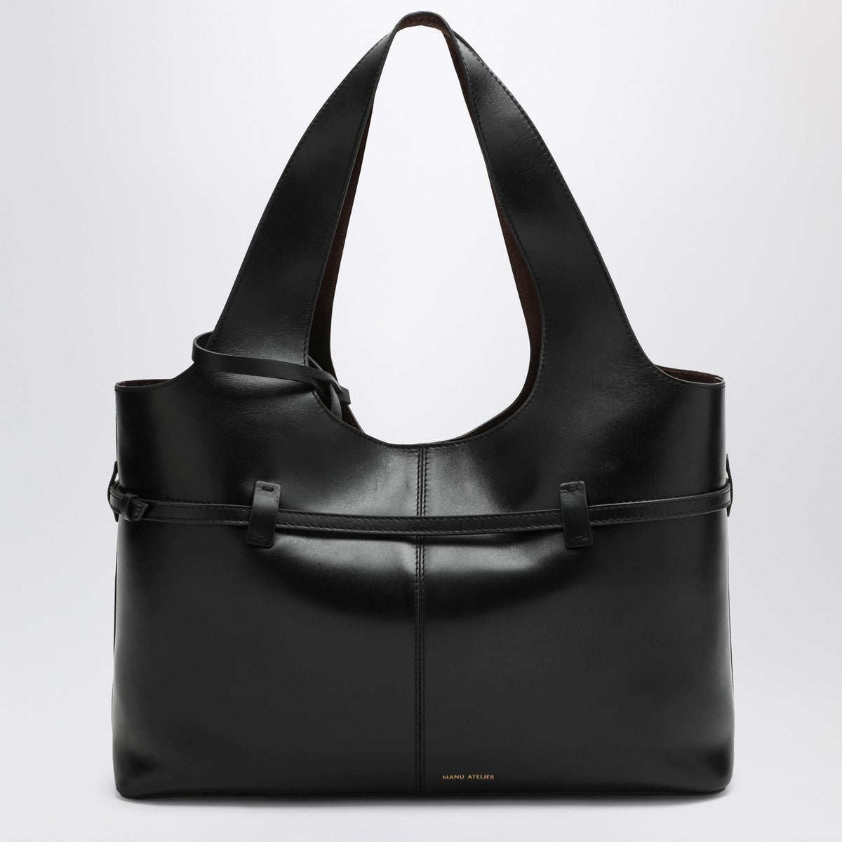 Manu Atelier Le Cambon — Medium Black Shoulder Bag
