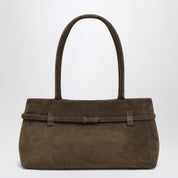 Le Cambon East West Tobacco suede bag — Manu Atelier