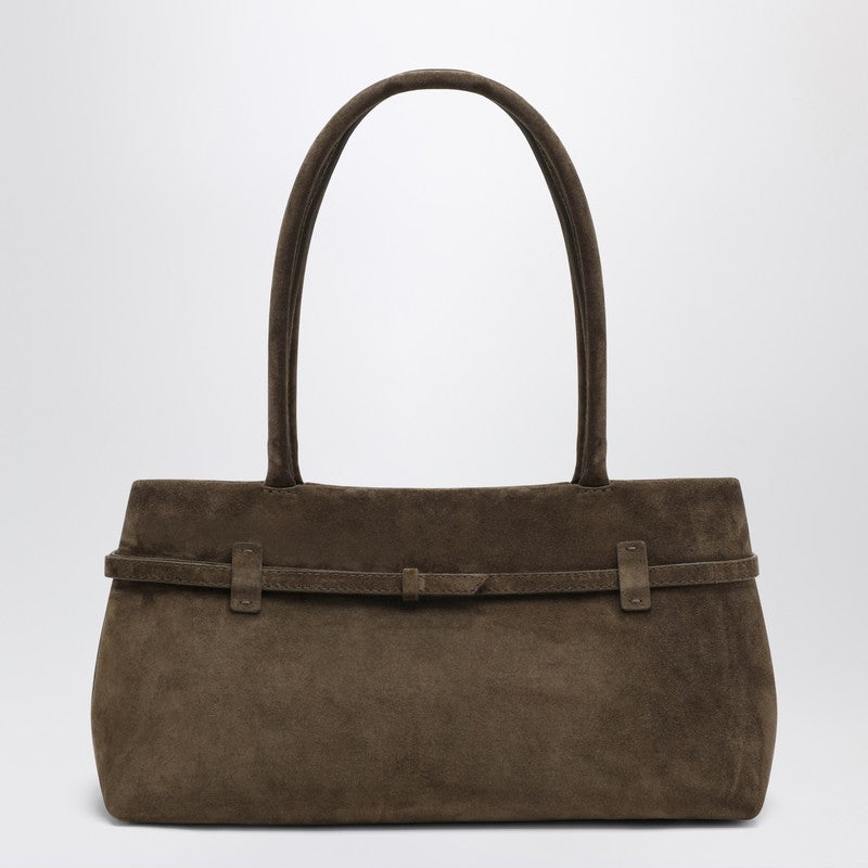 Le Cambon East West Tobacco suede bag — Manu Atelier