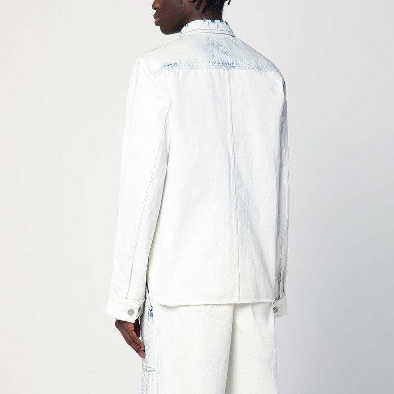 Dries Van Noten Camisa vaquera azul descolorida