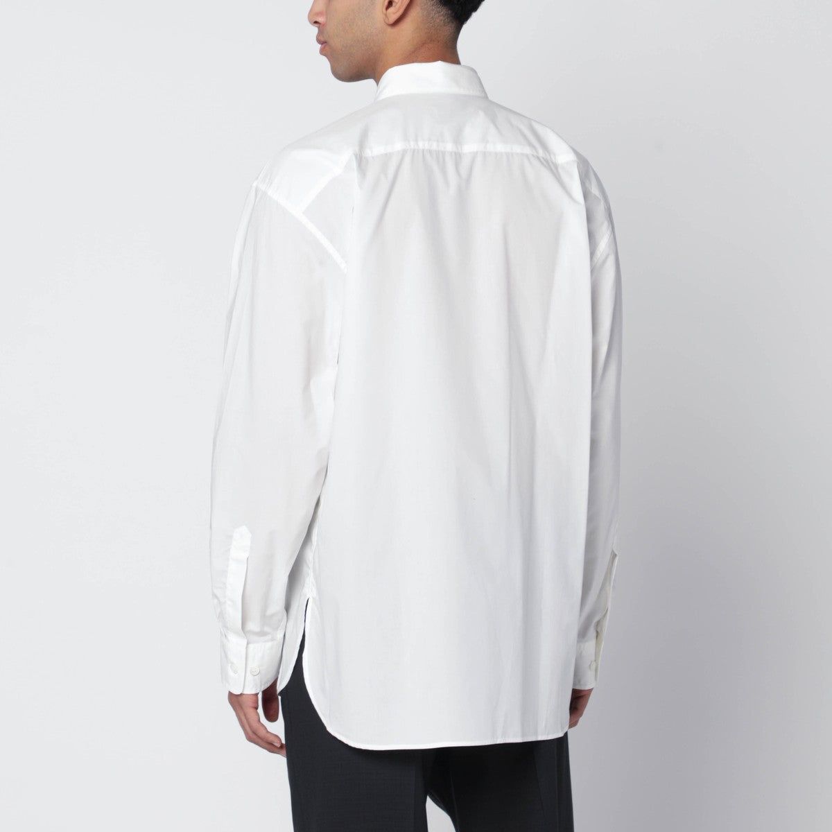 Dries Van Noten Light pink shirt with Flame Lily print