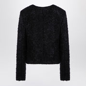 Recycled Wool Blend Black Vienna Jacket