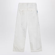 Dries Van Noten light blue jeans with drawstring waist