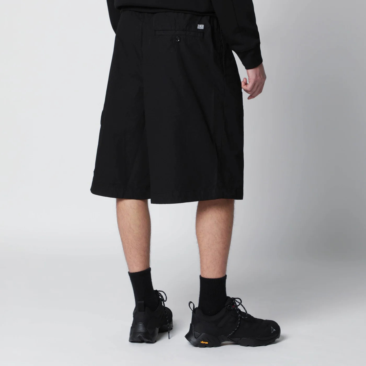 C.P. Company Black cotton bermuda shorts