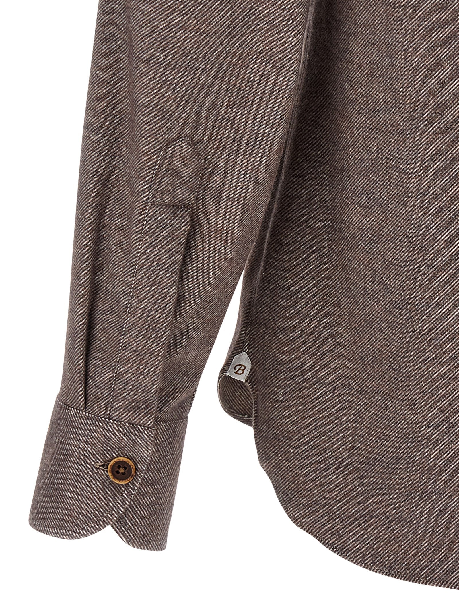 Borriello Brown Flannel Shirt for Men — Borriello