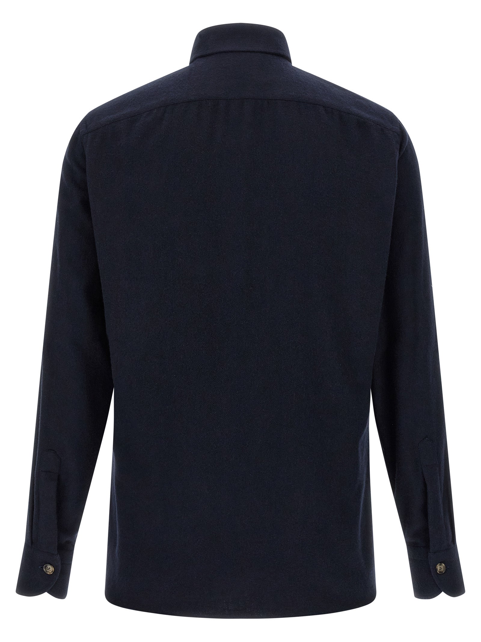 Borriello Flannel Shirt — Men's Cotton Shirt, Blue