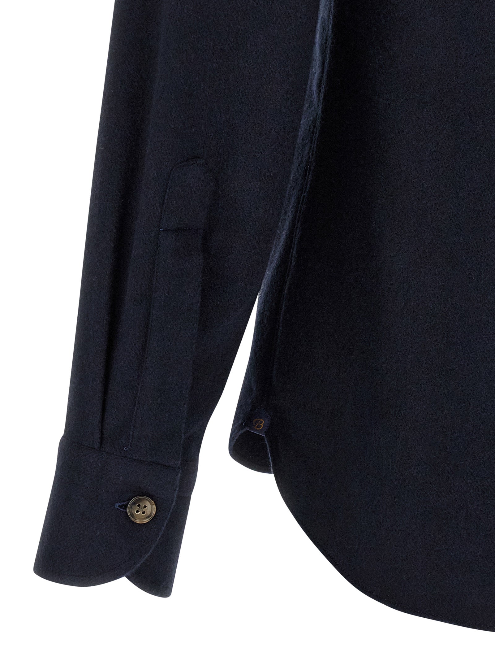 Borriello Flannel Shirt — Men's Cotton Shirt, Blue