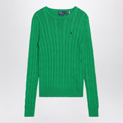 Green Cotton Cable‑Knit Jumper — Polo Ralph Lauren