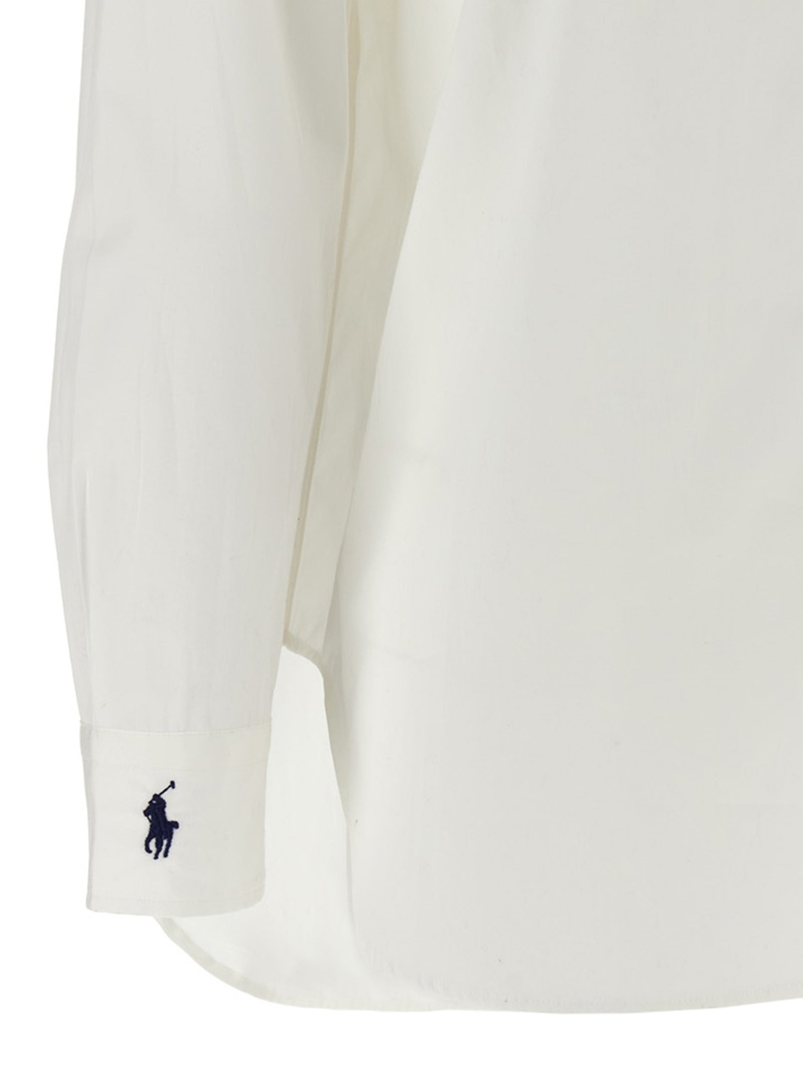 Polo Ralph Lauren Embroidered Cuffs Shirt — Women’s White