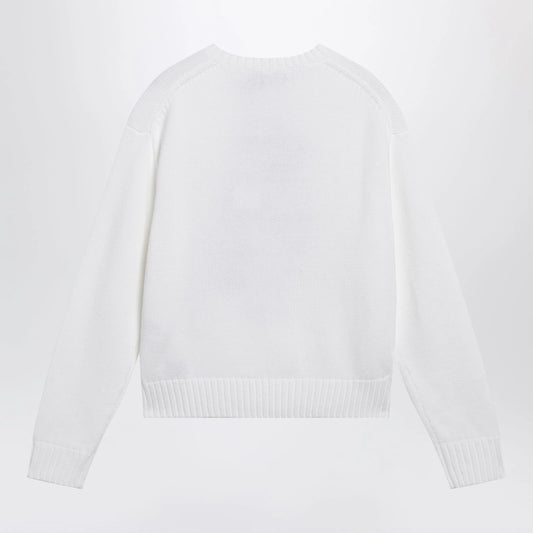 Polo Ralph Lauren White cotton Polo Bear sweater