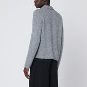 Dries Van Noten Grey alpaca and wool blend cardigan