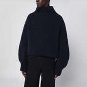 Dries Van Noten Navy blue wool sweater