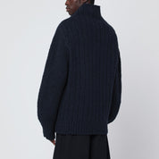 Dries Van Noten Navy blue wool sweater