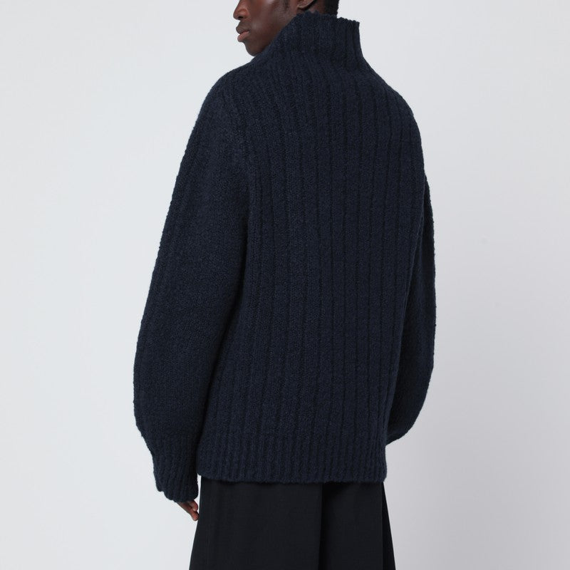 Dries Van Noten Navy blue wool sweater