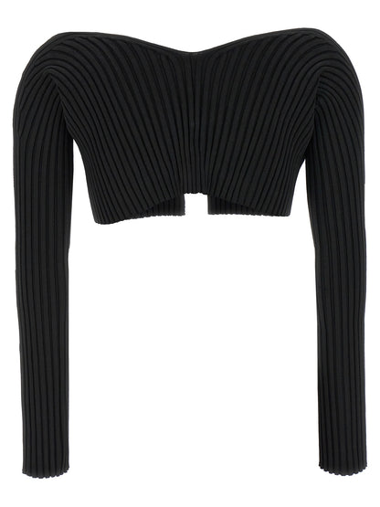 Jacquemus Le Maille Pralu Cropped Cardigan — Knitwear