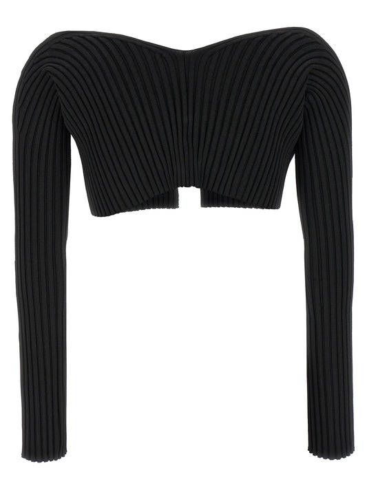 Jacquemus Le Maille Pralu Cropped Cardigan — Knitwear