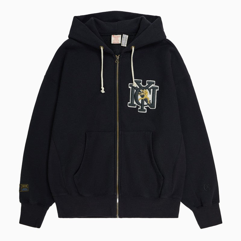 Sudadera con capucha Champion de mezcla de algodón negra