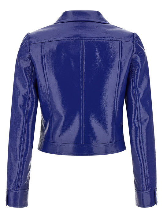 Courreges Reedition Vinyl Jacket — Women's Blue Jacket