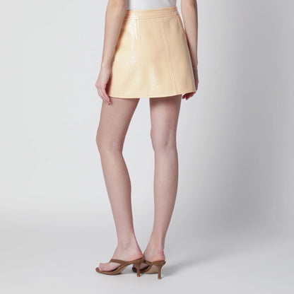 Courreges Courrèges Reedition vinyl miniskirt in orange