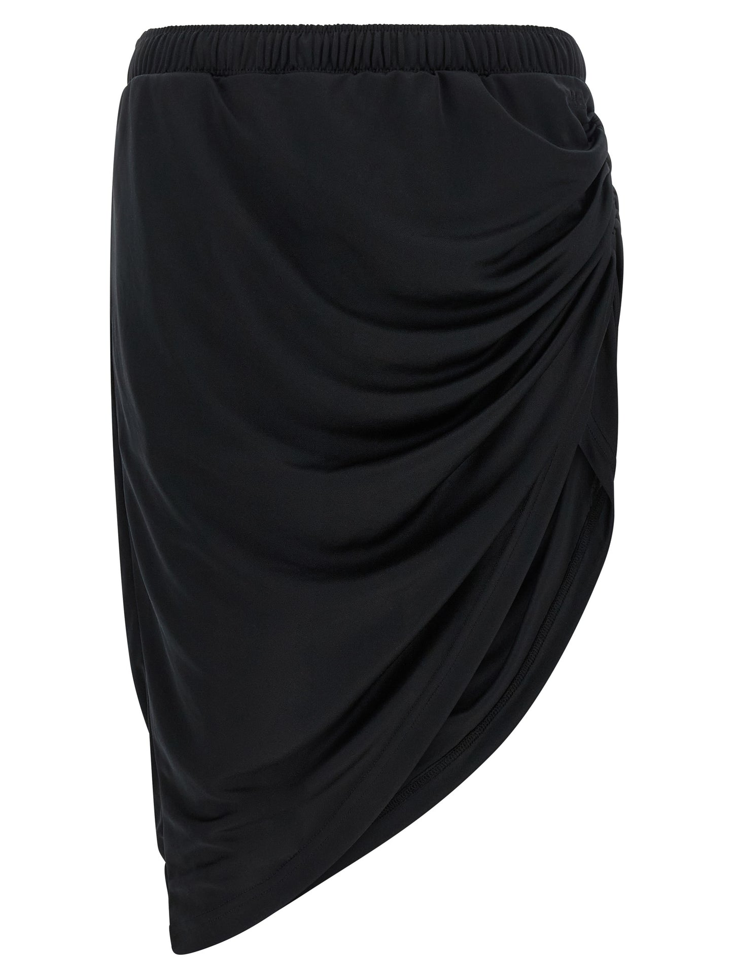 Courreges Twist Sport Skirt — Black Mini Skirt