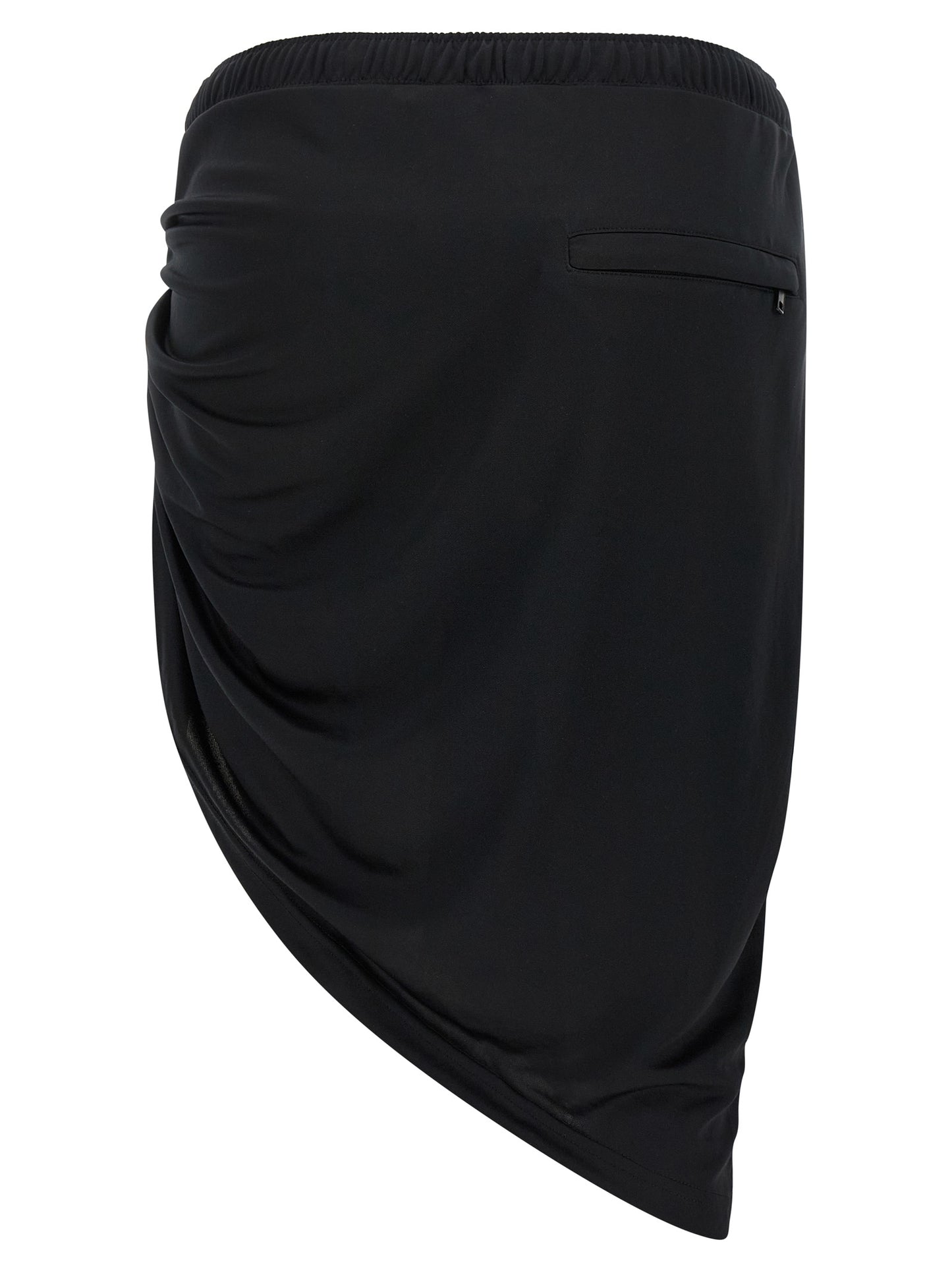 Courreges Twist Sport Skirt — Black Mini Skirt