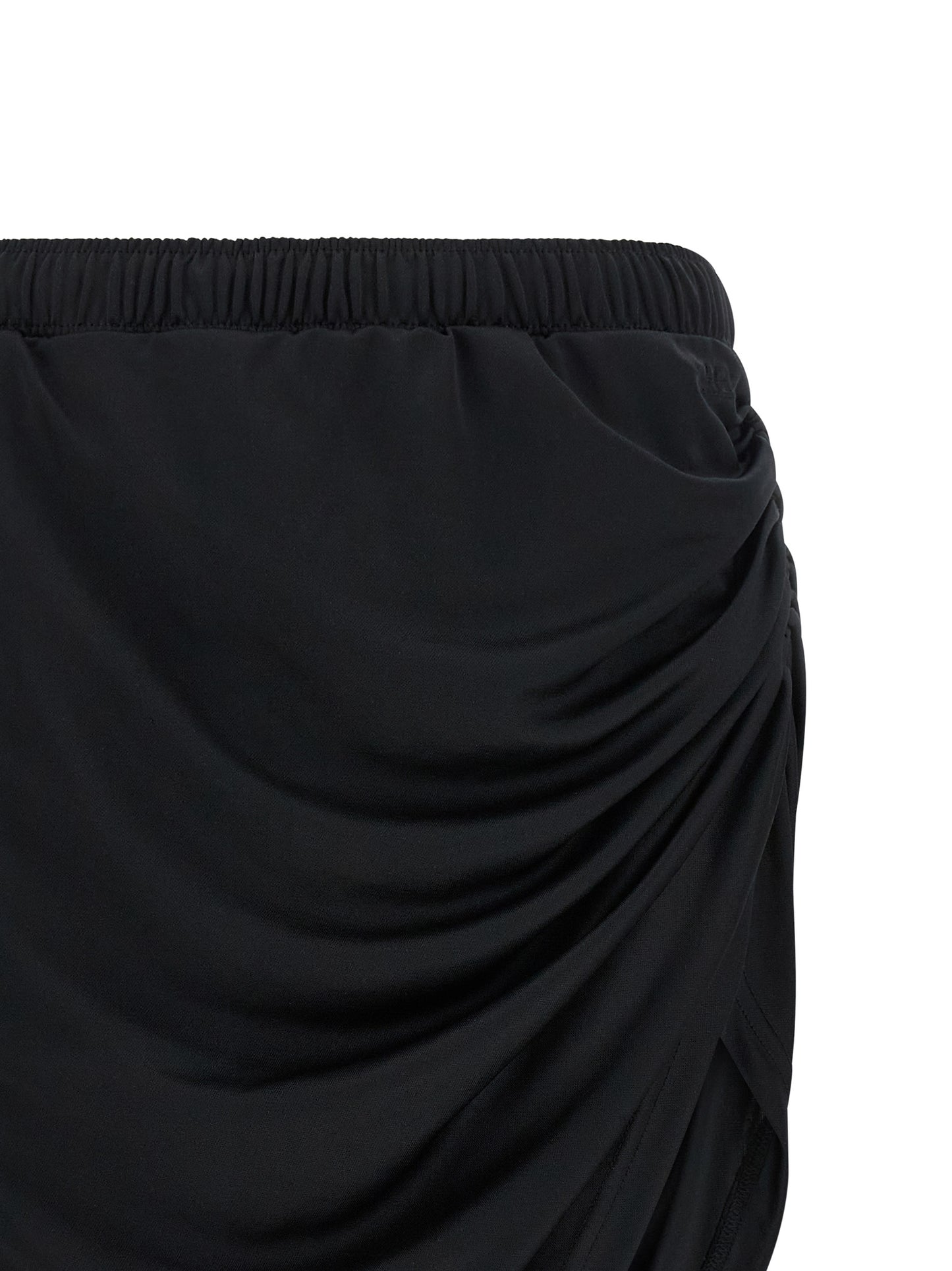 Courreges Twist Sport Skirt — Black Mini Skirt