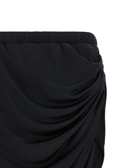 Courreges Twist Sport Skirt — Black Mini Skirt